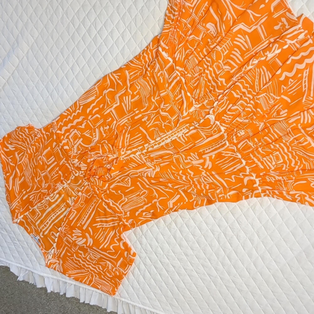 Blue Island Orange Duster Beach Swim Cruise Cover up - Picture 11 of 16